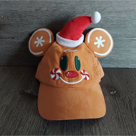 Disney Parks Gingerbread Mickey Mouse Baseball Cap - Picture 1 of 4